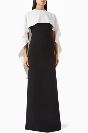 Nihan Peker Chiky Draped-panel Maxi Dress in Crepe