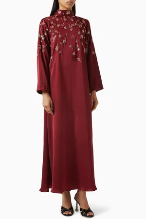 SHATHA ESSA Bead-embellished Maxi Dress