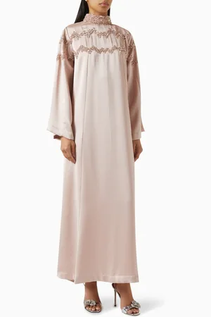 SHATHA ESSA Abstract Sequin-embellished Maxi Dress