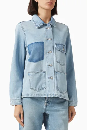 Frame Chore Patch Jacket in Denim