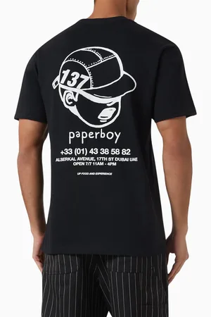 Paperboy X Ounass 137 Heads Print T-shirt in Cotton