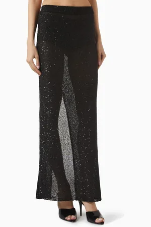 Alessandra Rich Sequin-embellished Maxi Skirt
