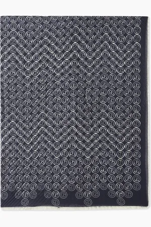 Giorgio Armani Micro GA Logo Scarf in Cashmere