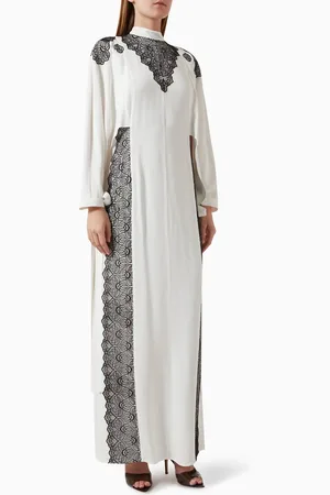 BAQA Lace-panel Maxi Dress