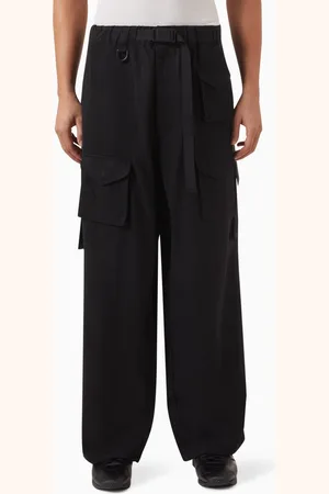 Y-3 Washed Cargo Pants in Lyocell-blend Twill