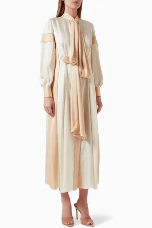 BAQA Crystal-embellished Tie-up Dress