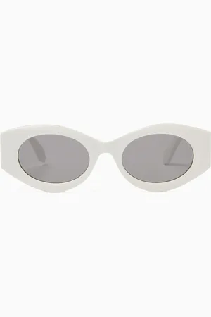 Alaïa Oval Sunglasses in Acetate