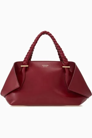 Salvatore Ferragamo Scarf Top-handle Bag in Leather