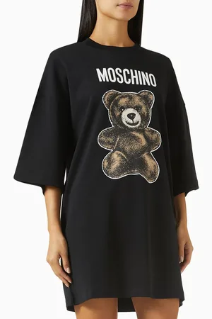 Moschino Teddy Bear Midi Dress in Cotton