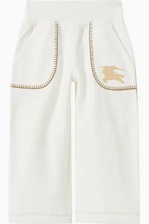 Burberry Logo-patch Sweatpants in Cotton