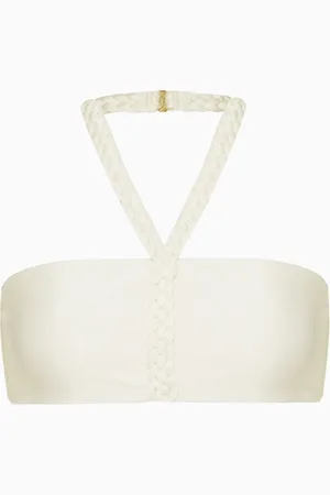 PATBO X Camila Coelho Jersey Sands Braided Bikini Top