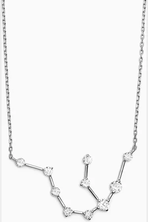 Fergus James Aquarius (20 January - 18 February) Constellation Diamond Necklace in 18kt Yellow
