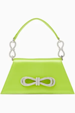 Mach & Mach Medium Samantha Top-handle Bag in Satin