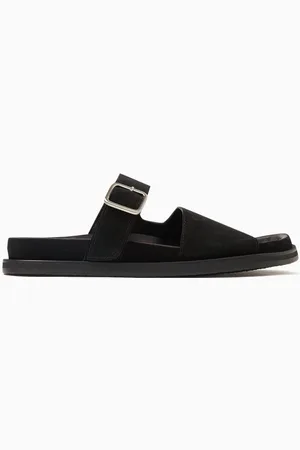 STUDIO NICHOLSON Buckle Slide Sandals in Leather