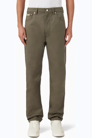 Calvin Klein Straight-fit Pants in Cotton-twill