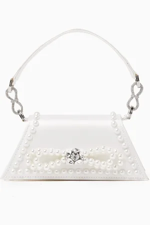 Mach & Mach Small Samantha Top-handle Bag in Satin
