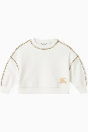 Burberry Logo-patch Sweatshirt in Cotton