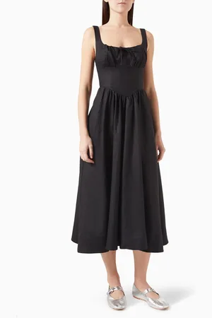 Reformation Balia Midi Dress in Linen