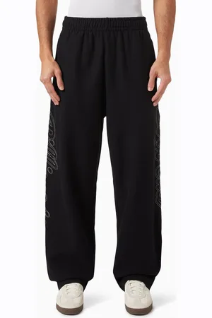 Billionaire Boys Club Script Logo Chainstitch Wide-leg Sweatpants in Cotton