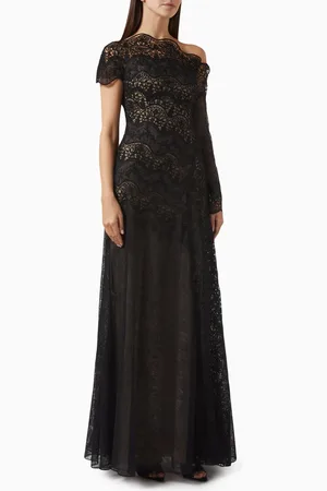 GEMY MAALOUF One-shoulder Gown in Lace
