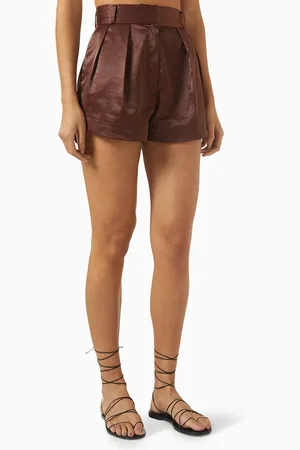 Matthew Bruch High-waisted Pleated Shorts