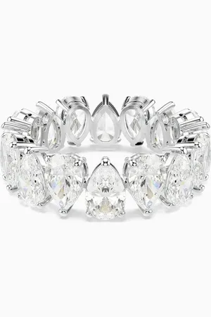 Swarovski Matrix Vittore Crystal Ring in Rhodium-plated Metal