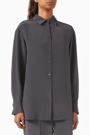 12 STOREEZ Relaxed-fit Shirt in Mulberry-silk