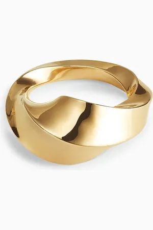 Bottega Veneta Twist Ring in 18kt -plated Silver
