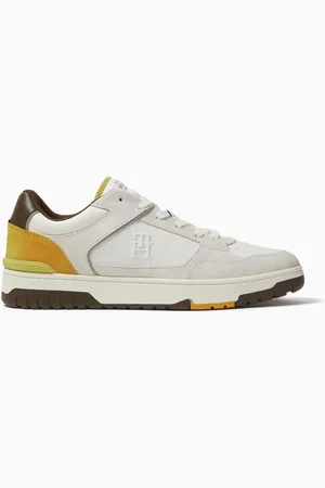 Tommy Hilfiger TH Monogram Basketball Sneakers in Leather