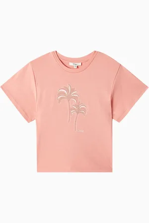 Chloé Palm Studded T-shirt in Organic Cotton