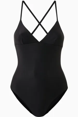 MATTEAU Plunge One-piece Swimsuit in Stretch Nylon