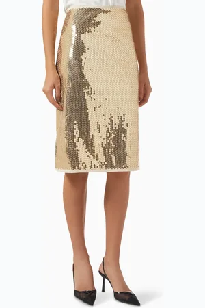 Prada Sequinned Pencil Skirt