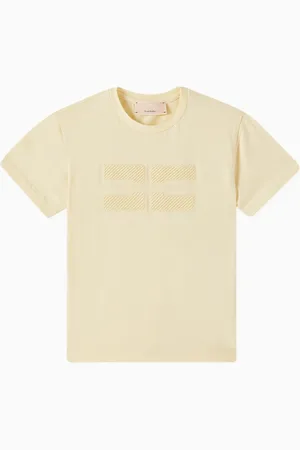 Elisabetta Franchi Logo T-shirt in Cotton