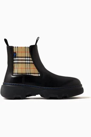 Burberry Mini Creeper Chelsea Boots in Leather