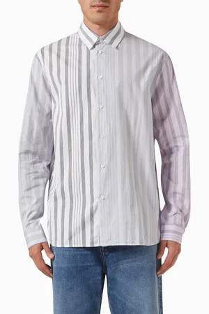 J.W.Anderson Striped Patchwork Shirt in Cotton