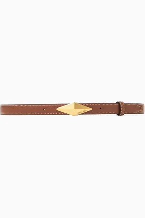 Jimmy Choo Diamond Clasp Belt in Leather