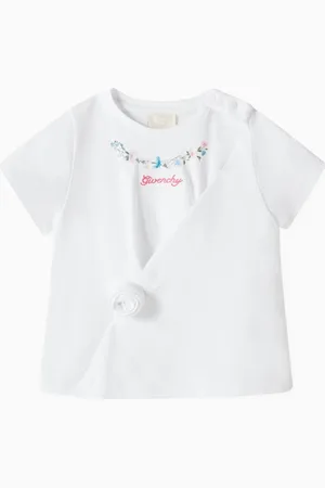 Givenchy Floral Print Short Sleeve T-shirt in Cotton