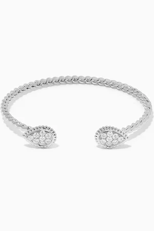 Boucheron Serpent Bohème Double Motif Diamond Bracelet in 18kt White Gold