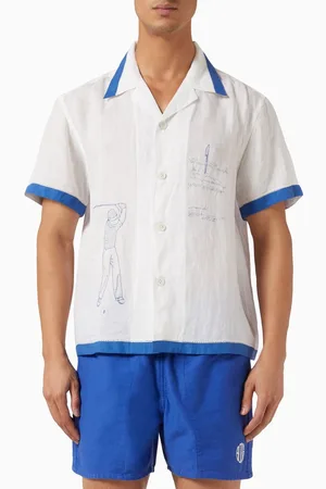 BODE Club Champion Shirt in Linen