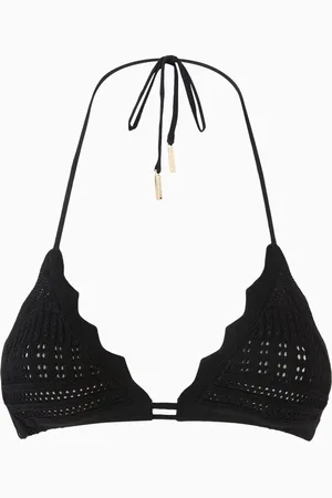 Livy Golden West Triangle Crochet Bikini Top