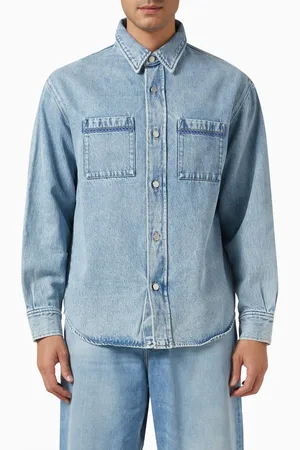 Drôle de Monsieur La Chemise Tressée Shirt in Denim