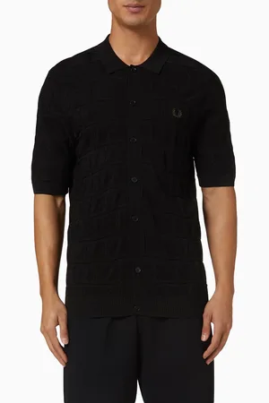 Fred Perry Knitted Shirt in Viscose Blend