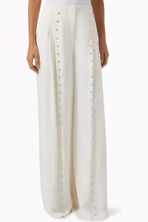 BAQA Rhinestone Wide-leg Pants