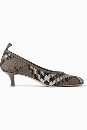Burberry Baby Check 45 Pumps in Knit