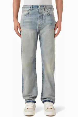 AMIRI Released Hem Straight Jeans in Denim