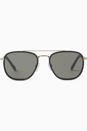 Messyweekend Quentin Aviator Sunglasses in Metal