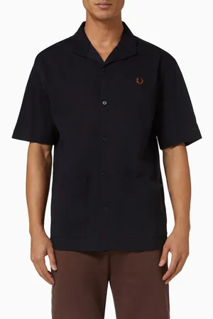 Fred Perry Button-down Shirt in Cotton Mesh
