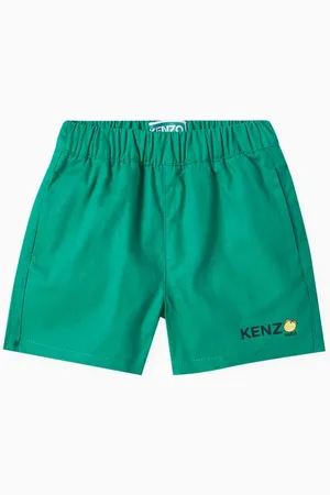 Kenzo Logo-print Shorts in Ripstop Fabric