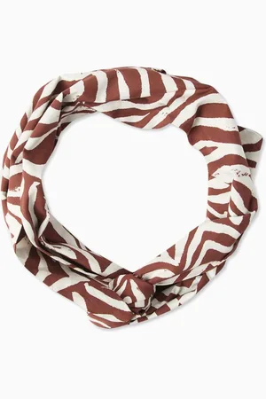 Brunello Cucinelli Ethnic Print Headband in Cotton Poplin