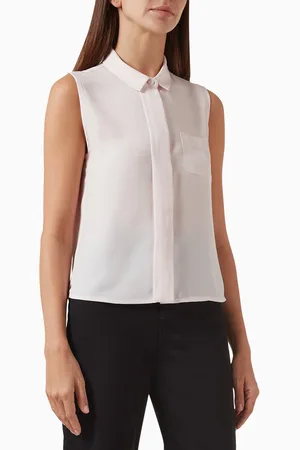 Emporio Armani Sleeveless Blouse in Crepe